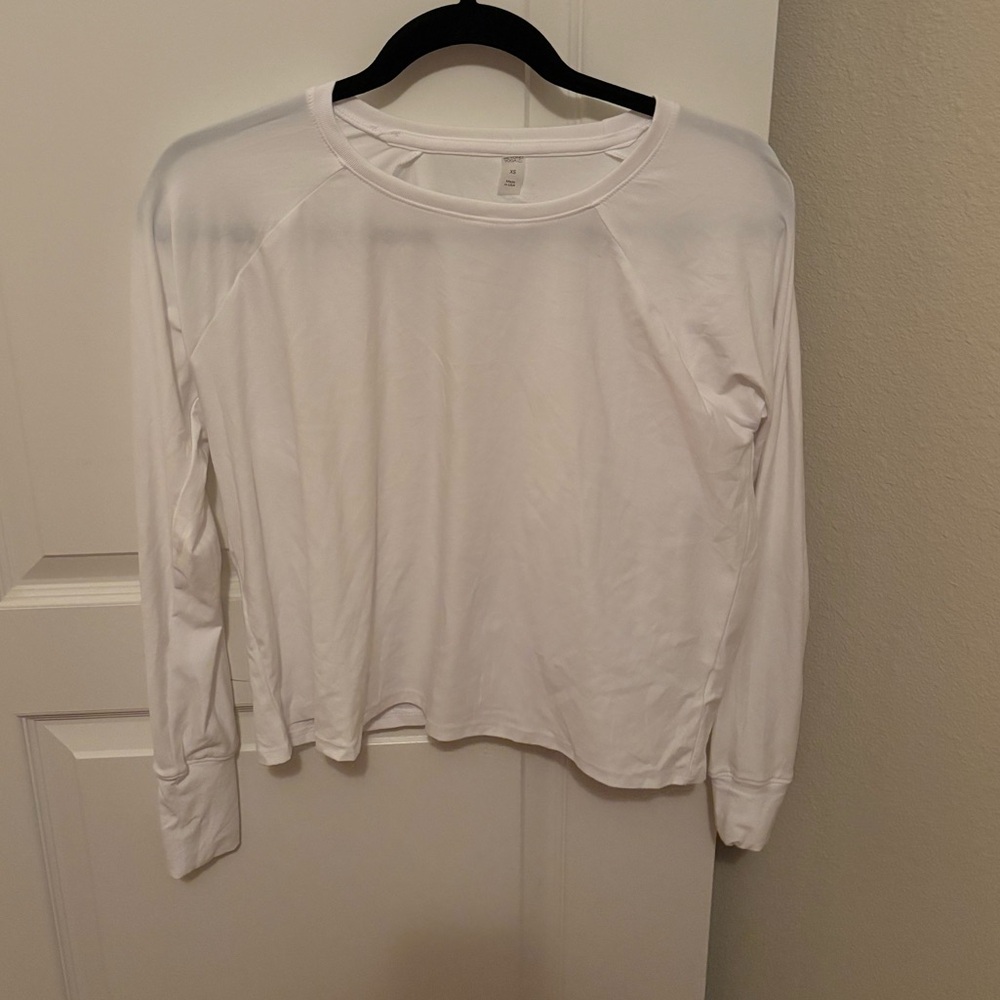 Beyond Yoga White Long Sleeve Tee